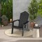 Costway Patio HIPS Adirondack Chair with Cup Holder Weather Resistant Outdoor 380 LBS Black/Teak/Green/Navy/Red/Gray/White/Yellow